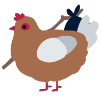 A brown and mist chicken