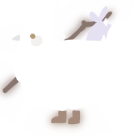 Lil Baby Flashbang, a cream and white chicken with a head pattern