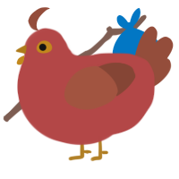 A red and russet chicken