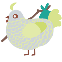 A mist and lemon chicken with a lace pattern