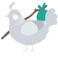 A mist chicken with a neck-band pattern