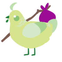 A lemon and gluppy chicken with a neck-band pattern