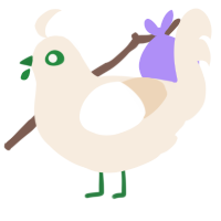 A cream chicken