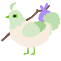 A cream and gluppy chicken with a head pattern