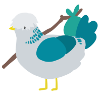A mist and sea chicken with a neck-band pattern
