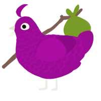 Plum Perfect, a plum chicken with a lace pattern