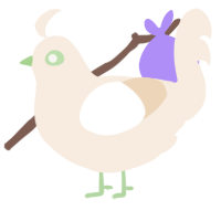 A cream chicken