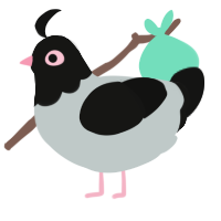 A silver and black chicken with a head pattern