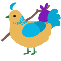 A honey and cerulean chicken with a neck-speckle pattern