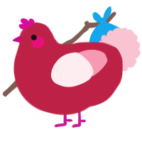 A crimson and rose chicken