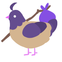 A beige and overcast chicken with a head pattern