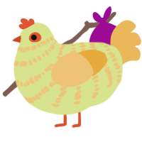 A lemon and honey chicken with a bar pattern