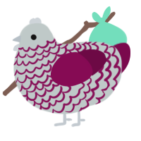 Agent Cameo, a silver and wine chicken with a lace pattern