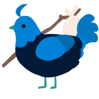 A tumblr and sapphire chicken with a head pattern