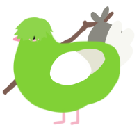 A grass and white chicken