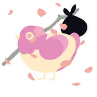 A tumblr and leaf chicken with a head pattern