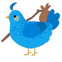 A sky and sapphire chicken with a half-lace pattern