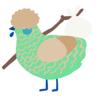A spring and beige chicken with a lace pattern