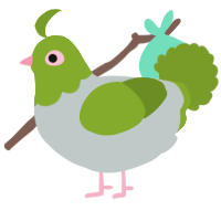A silver and chartreuse chicken with a head pattern