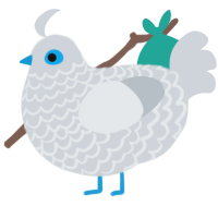 Sophia, a mist chicken with a lace pattern