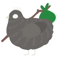 A grey chicken with a bar pattern