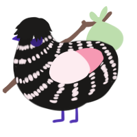 A sable and rose chicken with a bar pattern