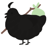 A sable chicken with a bar pattern
