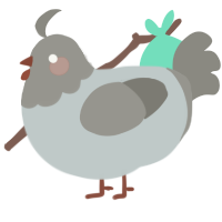 A silver and ash chicken with a head pattern