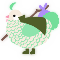 A cream and spring chicken with a lace pattern