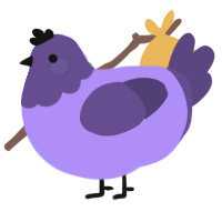A lilac and overcast chicken with a head pattern