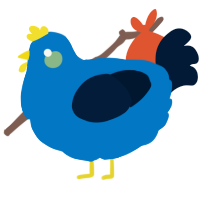 A sapphire and tumblr chicken