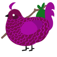 A wine and plum chicken with a lace pattern
