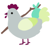 A silver and apple chicken