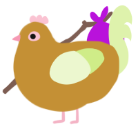A gold and apple chicken