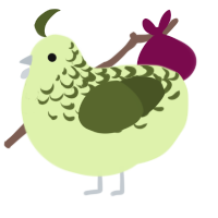 A apple and olive chicken with a half-lace pattern