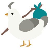 A white and ash chicken
