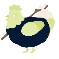 A tumblr and lemon chicken with a head pattern