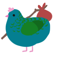 A sea and leaf chicken with a half-lace pattern