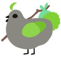 A ash and grass chicken