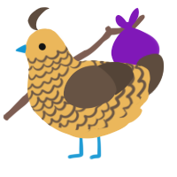 A honey and bark chicken with a lace pattern
