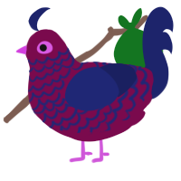 A wine and navy chicken with a lace pattern