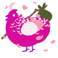 Aphrodite, a fuchsia and rose chicken with a half-lace pattern