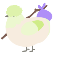 A cream and apple chicken with a head pattern