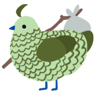 A gluppy and olive chicken with a lace pattern