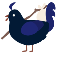 A tumblr and navy chicken