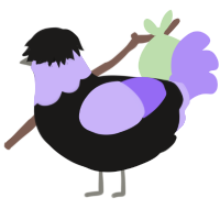 A sable and lilac chicken with a head pattern