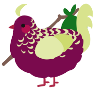 A wine and lemon chicken with a half-lace pattern