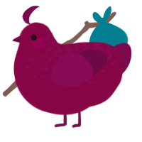 A maroon and wine chicken with a half-lace pattern