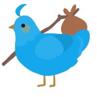 A sky chicken with a head pattern