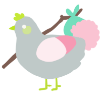 A silver and rose chicken